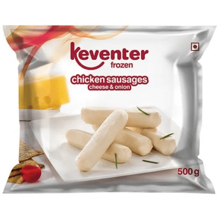 KEVENTER CHICKEN CHEESE ONION SAUSAGES 500G